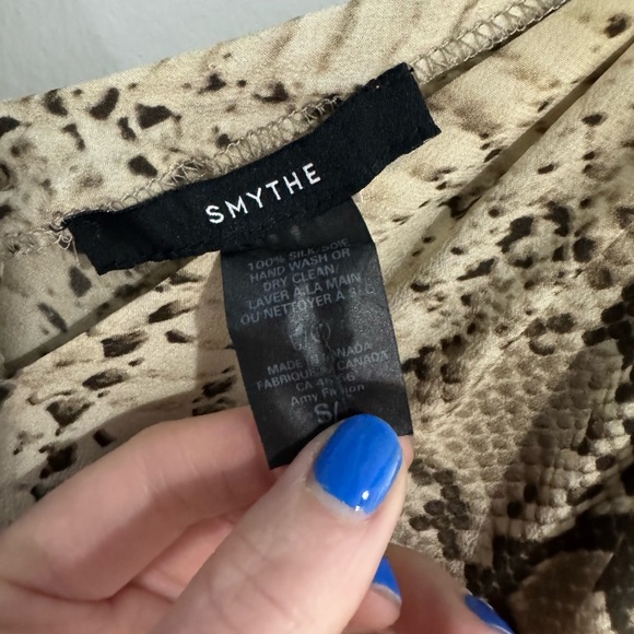 SMYTHE Python Slip Silk Dress Womens Size S - Picture 4 of 4